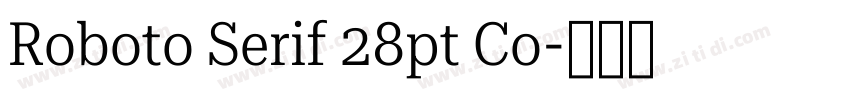 Roboto Serif 28pt Co字体转换